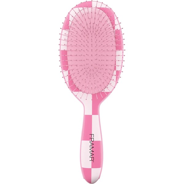 Framar Checked Out Pink Detangle Brush