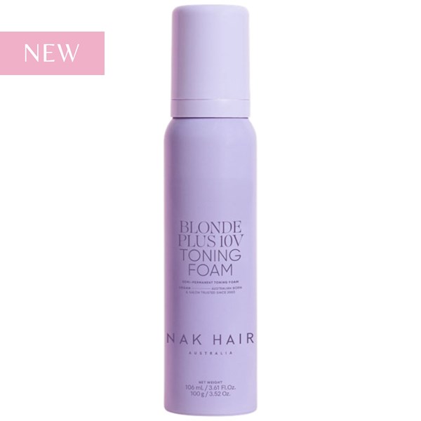 NAK Hair BLONDE PLUS 10V TONING FOAM 3.61 Fl. Oz.