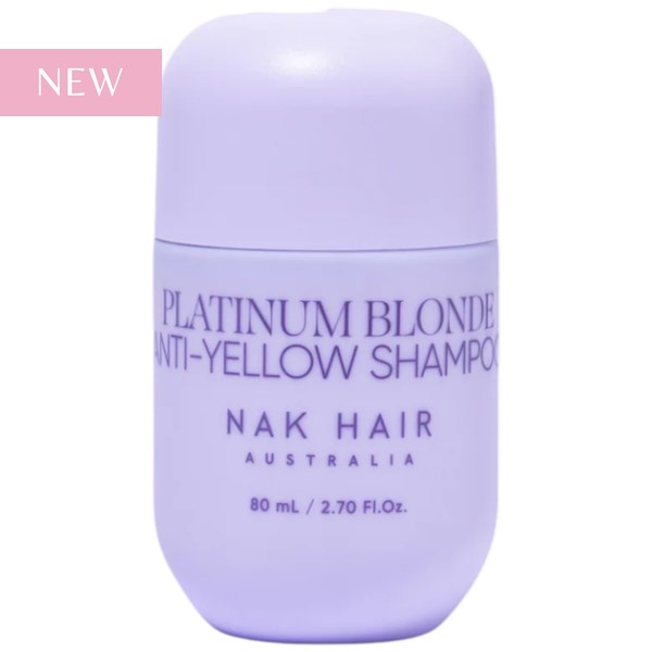 NAK Hair PLATINUM BLONDE ANTI-YELLOW SHAMPOO 2.7 Fl. Oz.