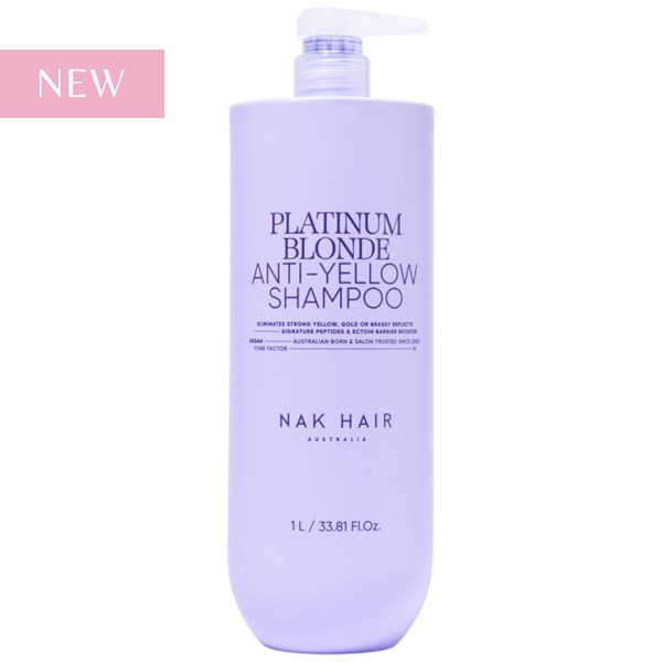 NAK Hair PLATINUM BLONDE ANTI-YELLOW SHAMPOO Liter